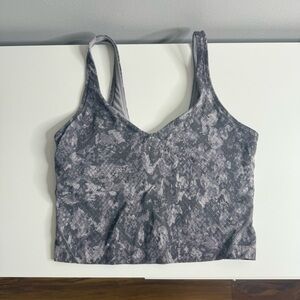 Lululemon Align Crop Tank Top Hideaway Camo Lunar Rock Multi / Size 4